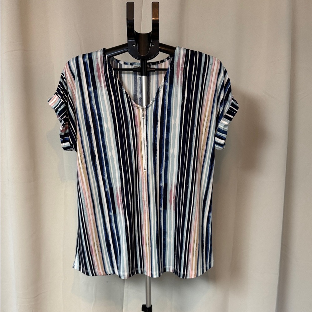Elegant Striped Women's Blouse